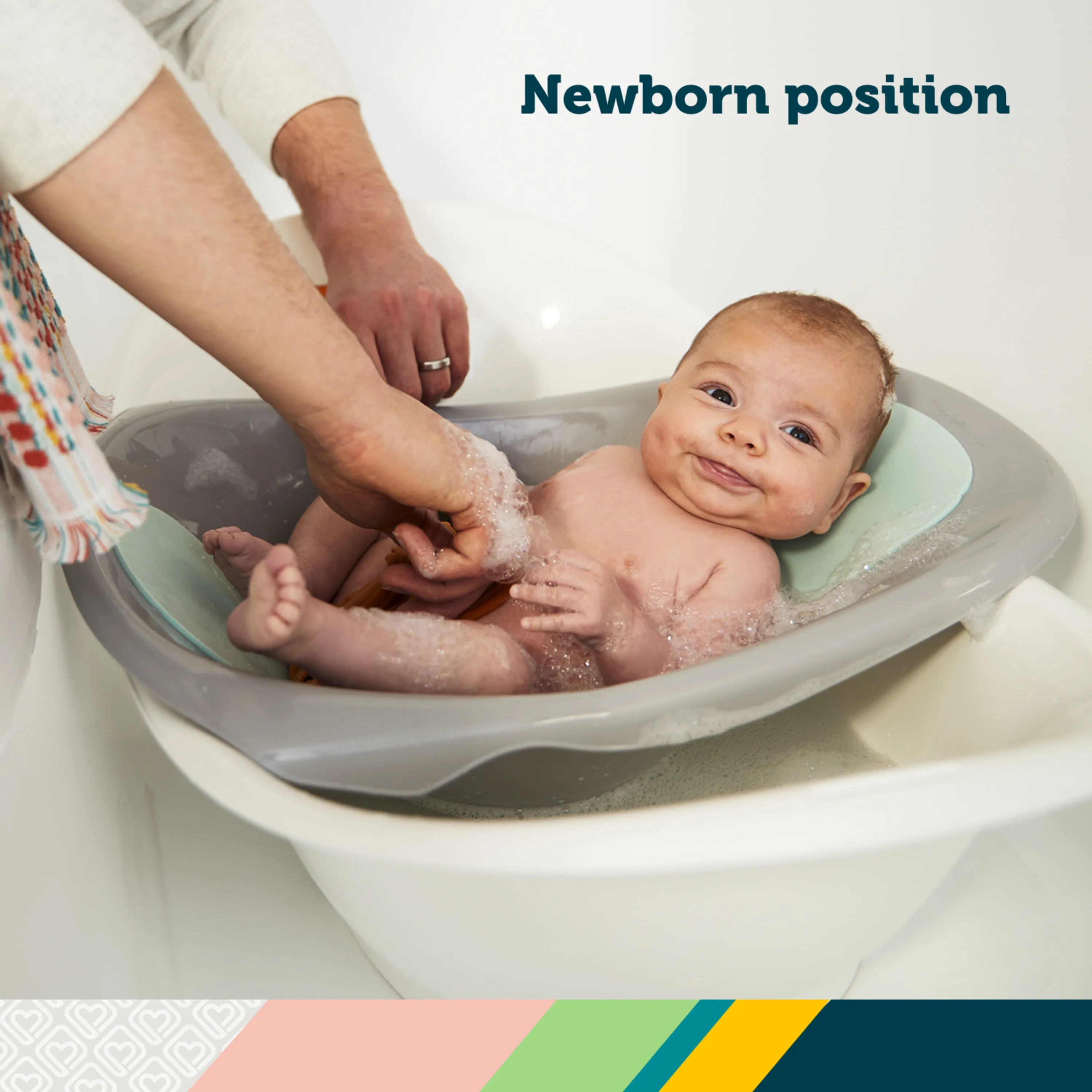 Greener Baby 3 In 1 Clean Fun Bathtub - Harbor Mist - Image 4