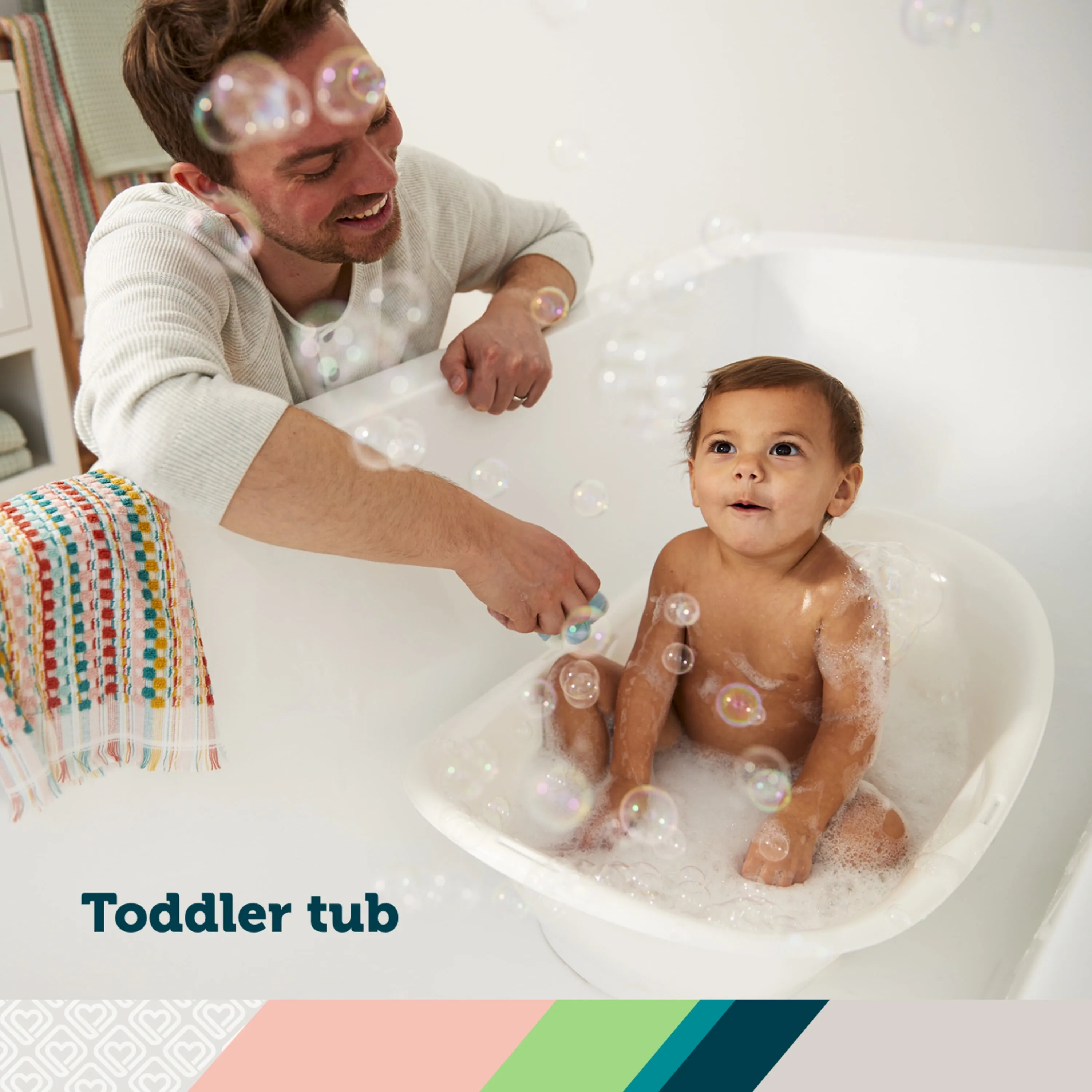 Greener Baby 3 In 1 Clean Fun Bathtub - Harbor Mist - Image 5