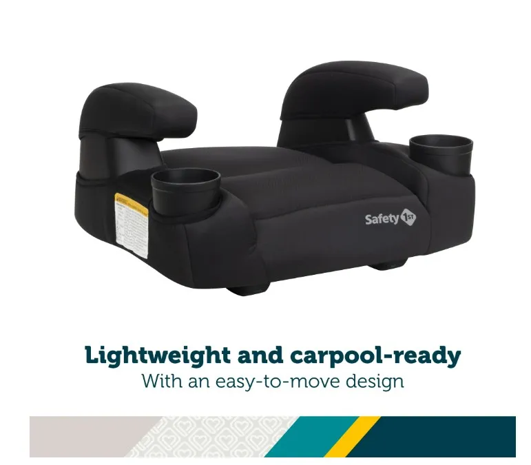 Comfort Ride Lite Booster Car Seat - Pure Black - Image 6