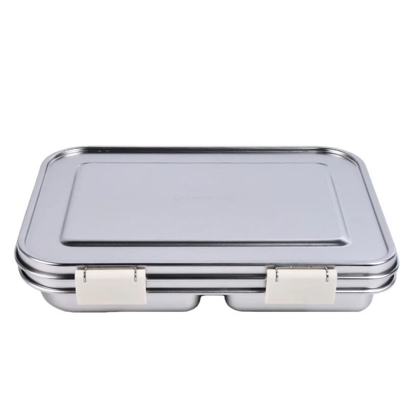 Greenwalnut Stainless Steel Bento Lunch Box - 3 Compartment Food Container for Kids & Adults - Image 9