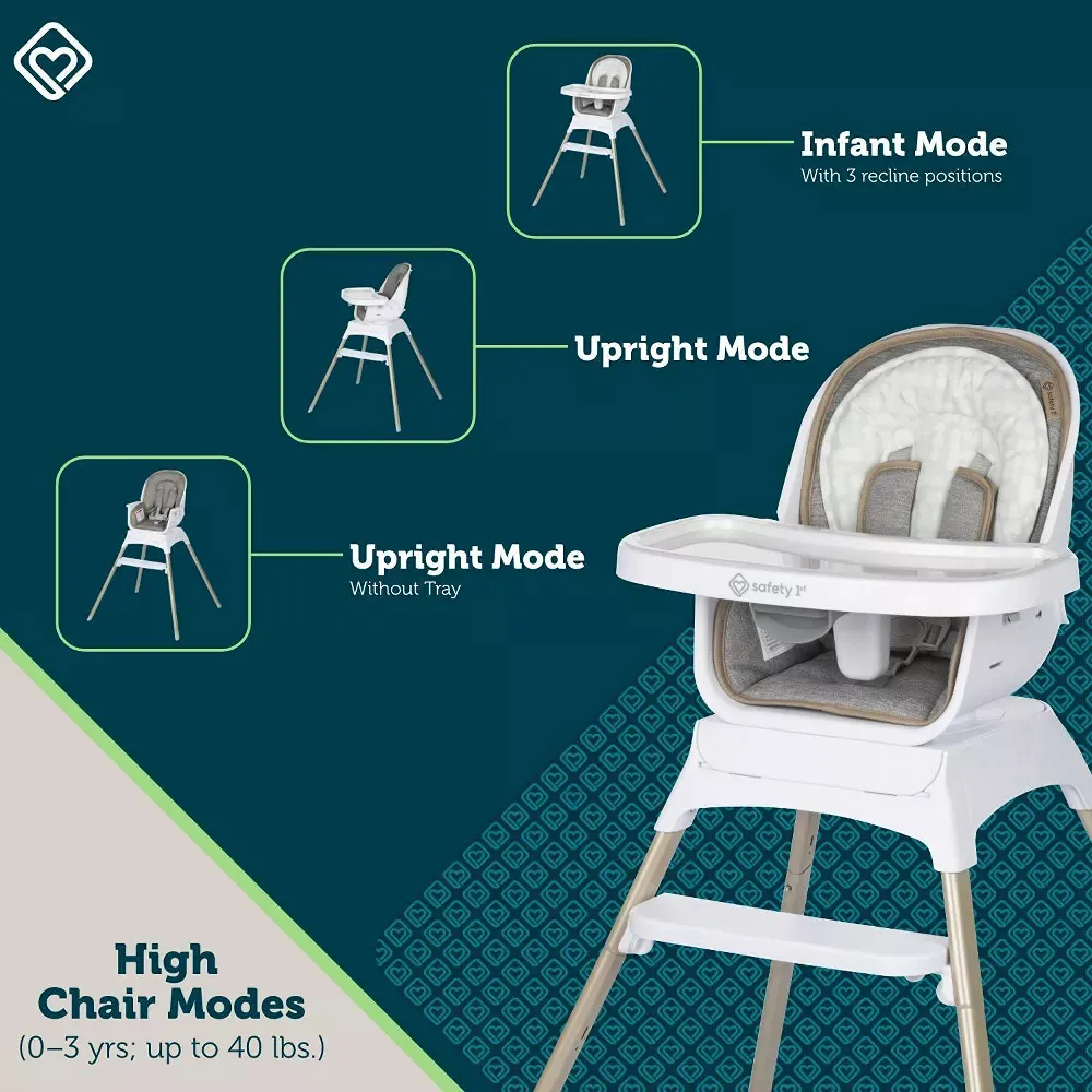 Grow And Go Rotating High Chair - French Gray - Image 3