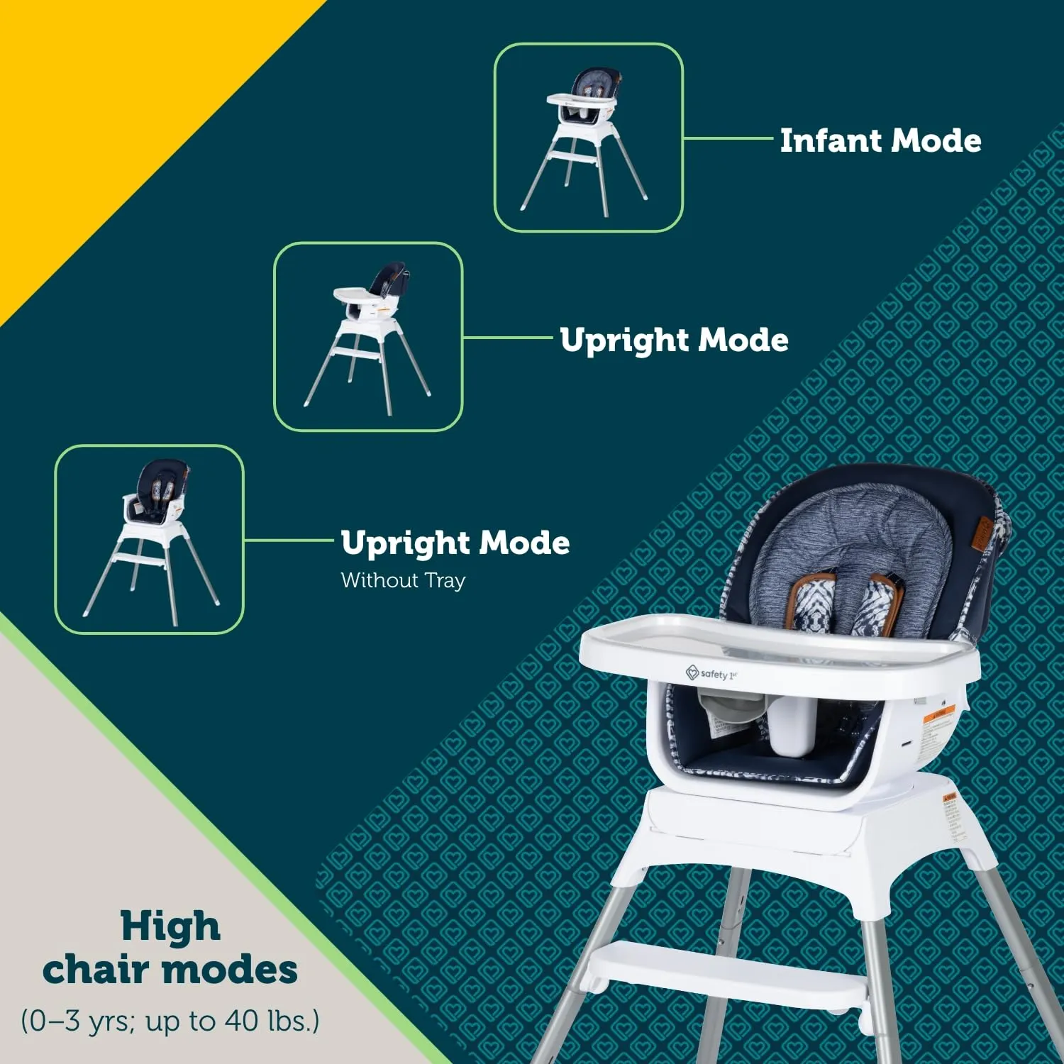 Grow and Go Rotating High Chair - Navy Ink - Image 8