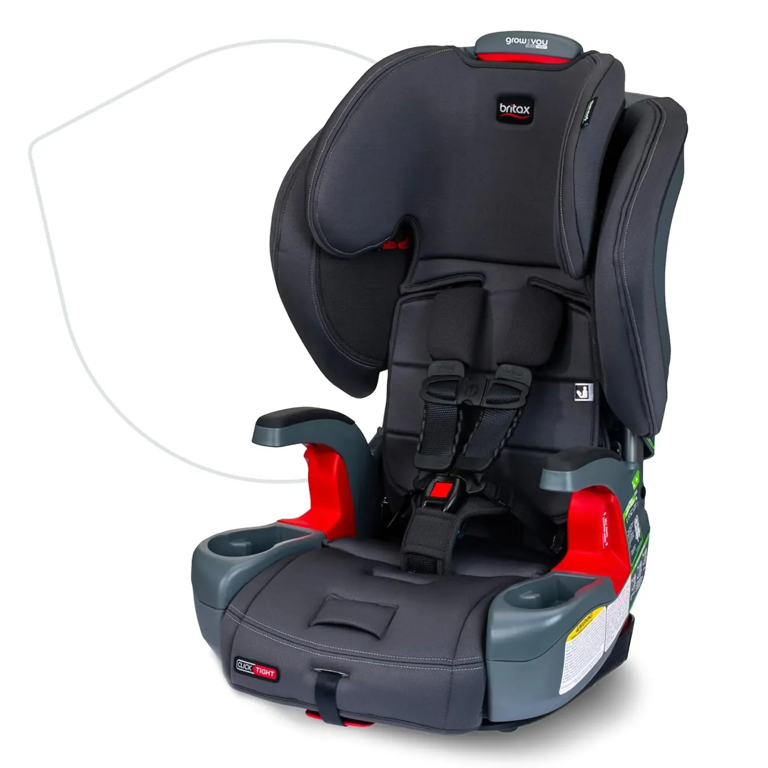 Grow with You ClickTight Harness-2-Booster Car Seat - Cool Flow - Image 2