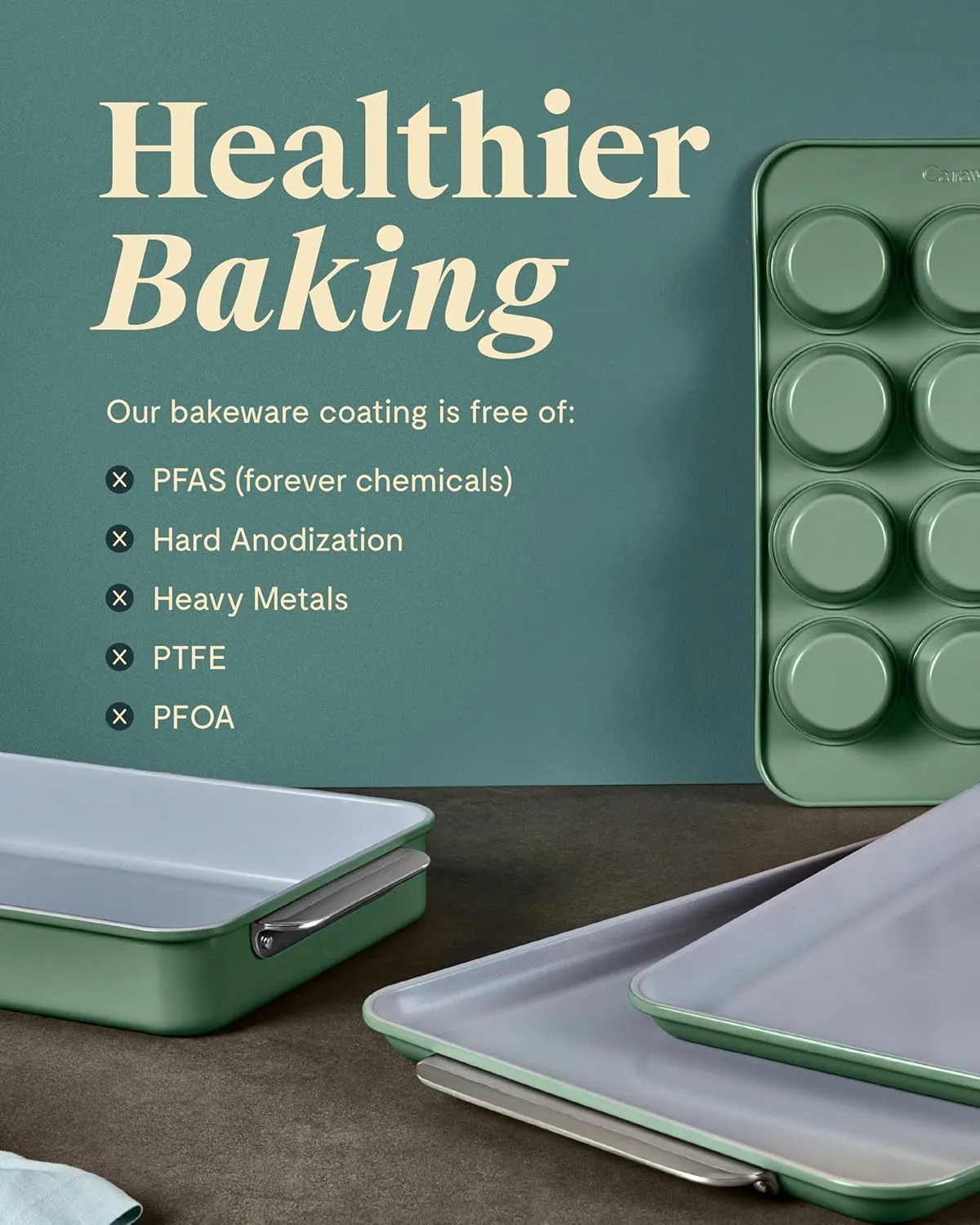 Non-Stick 5 Piece Bakeware Set - Black - Image 4