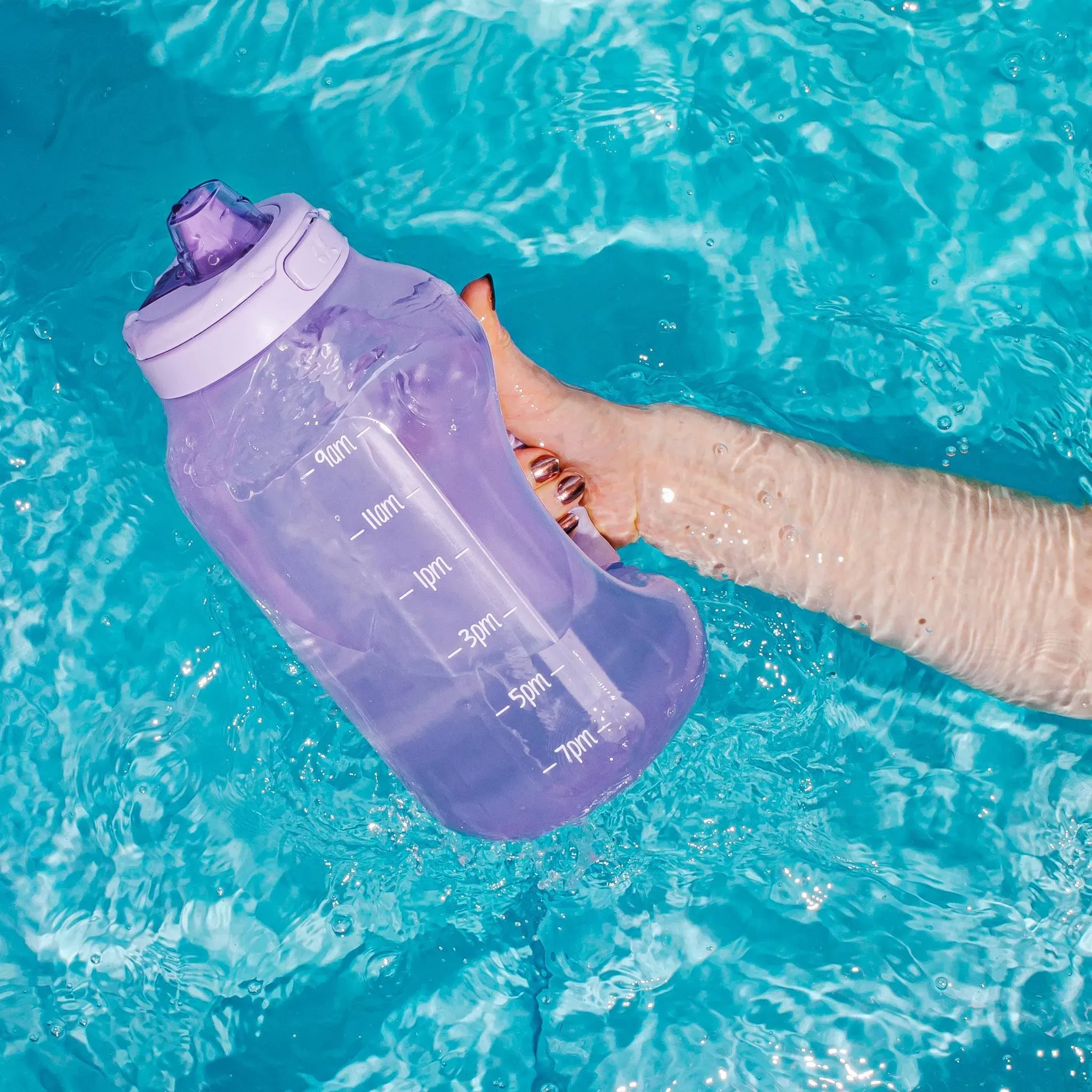 Half Gallon Jug with Straw - Tropical Violet - Image 5