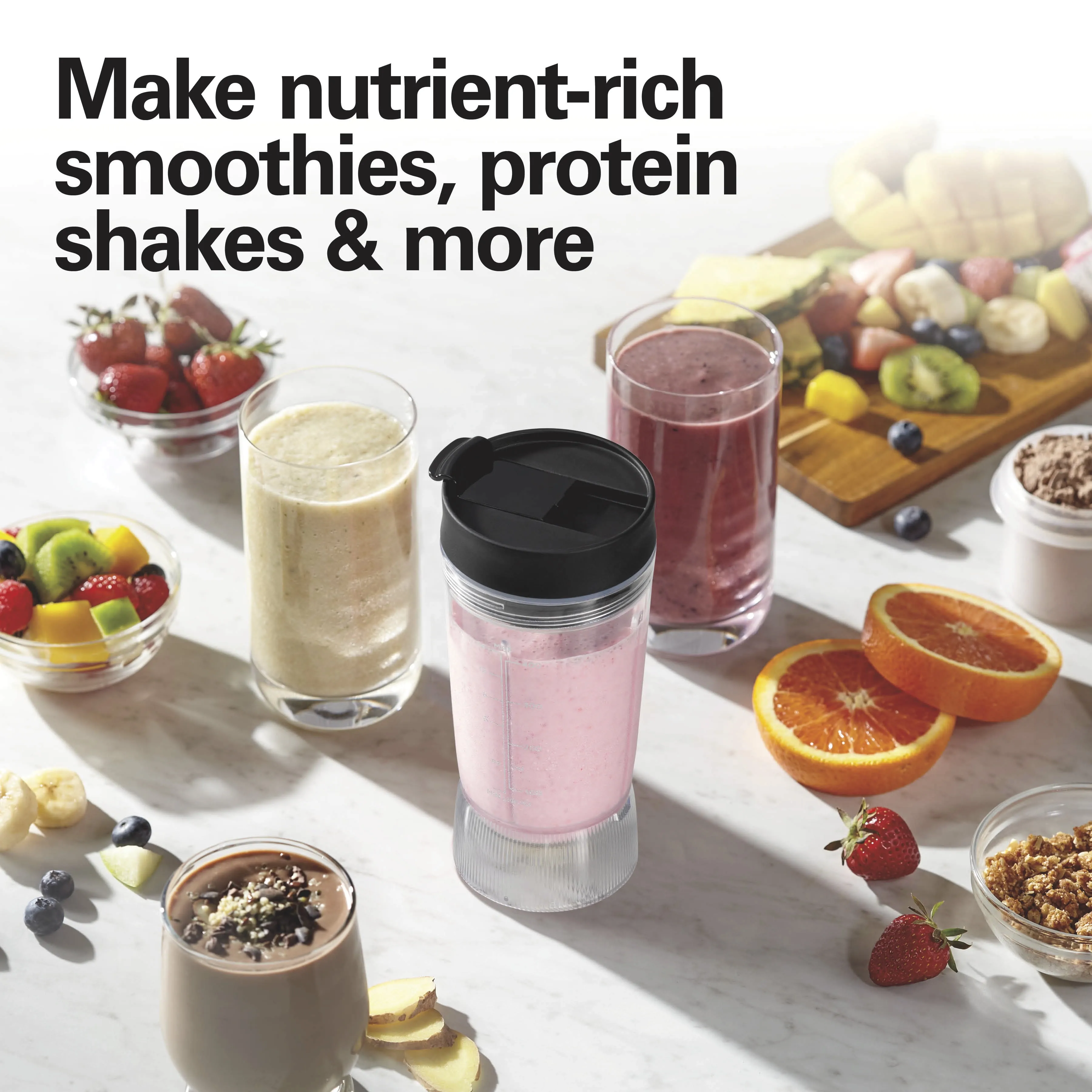 Hamilton Beach Personal Blender With Leak-Proof Travel Lid - Image 3