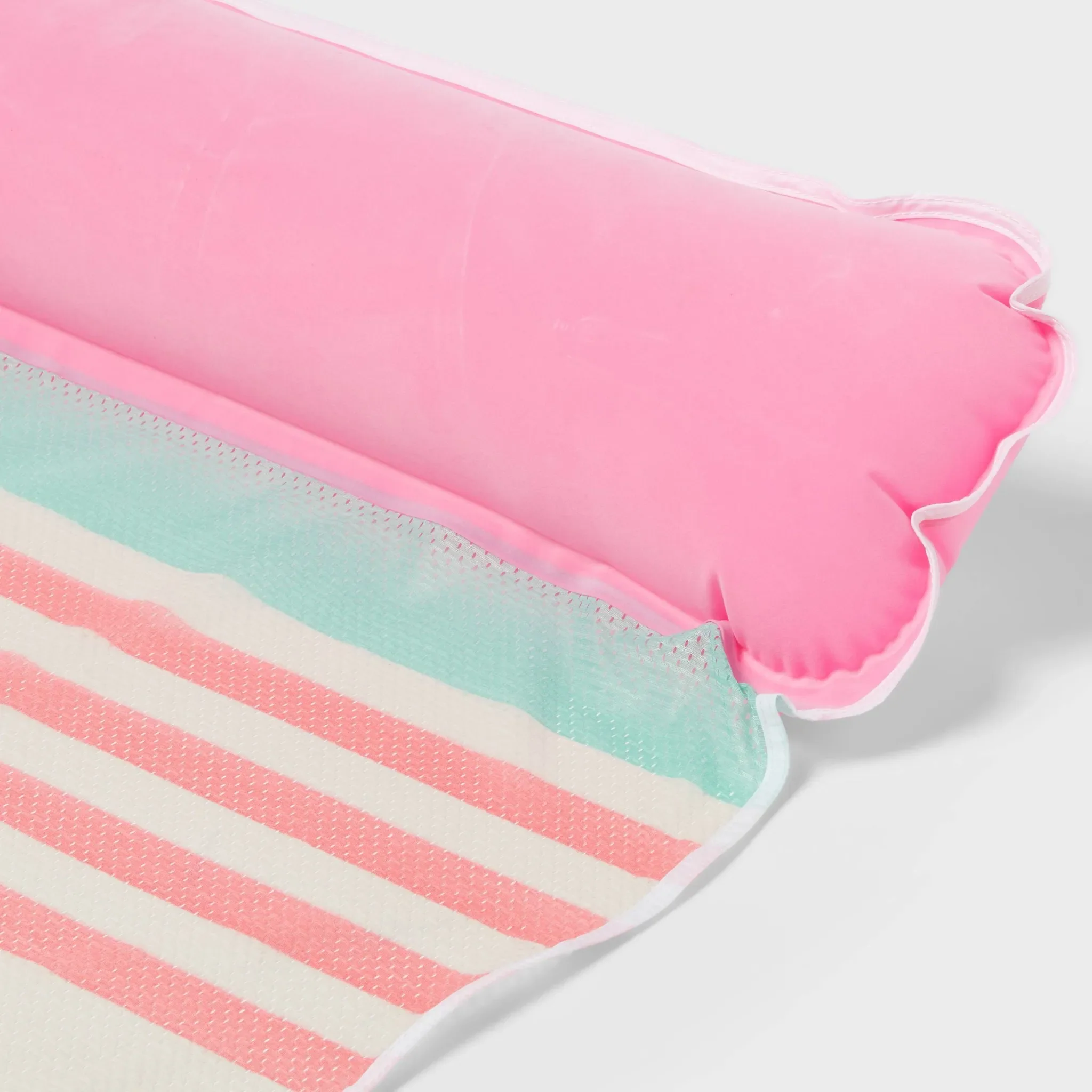 Hammock Mesh Striped Inflatable Pool Float - Image 4