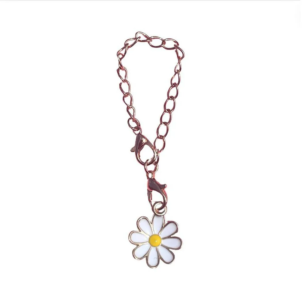 Handle Charms Flower: Zinc Alloy Cup Charm for Teen Drinkware Accessories, Hand Wash, 4.5" x 3"