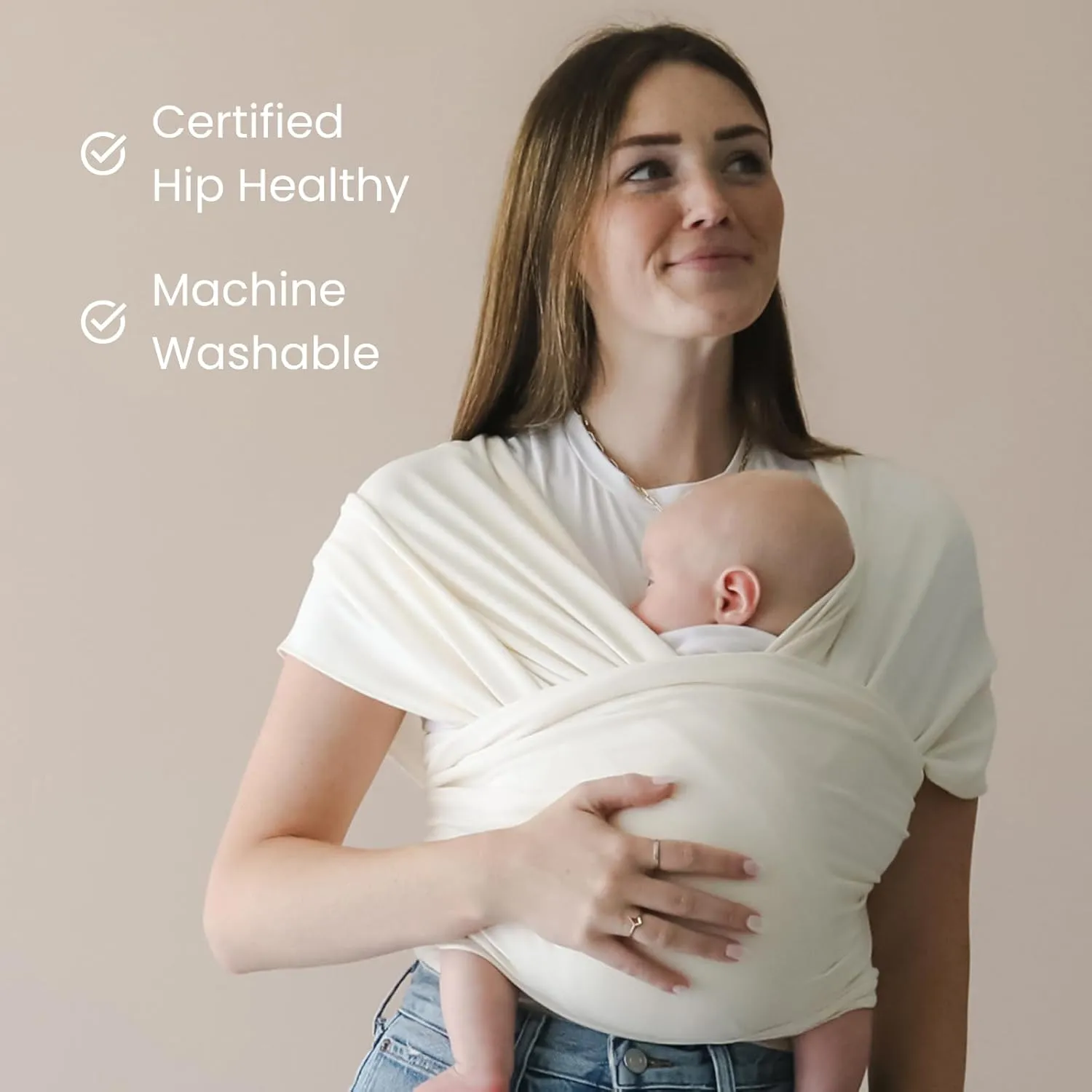 Hands-Free Baby Wrap Carrier - Moss - Image 4