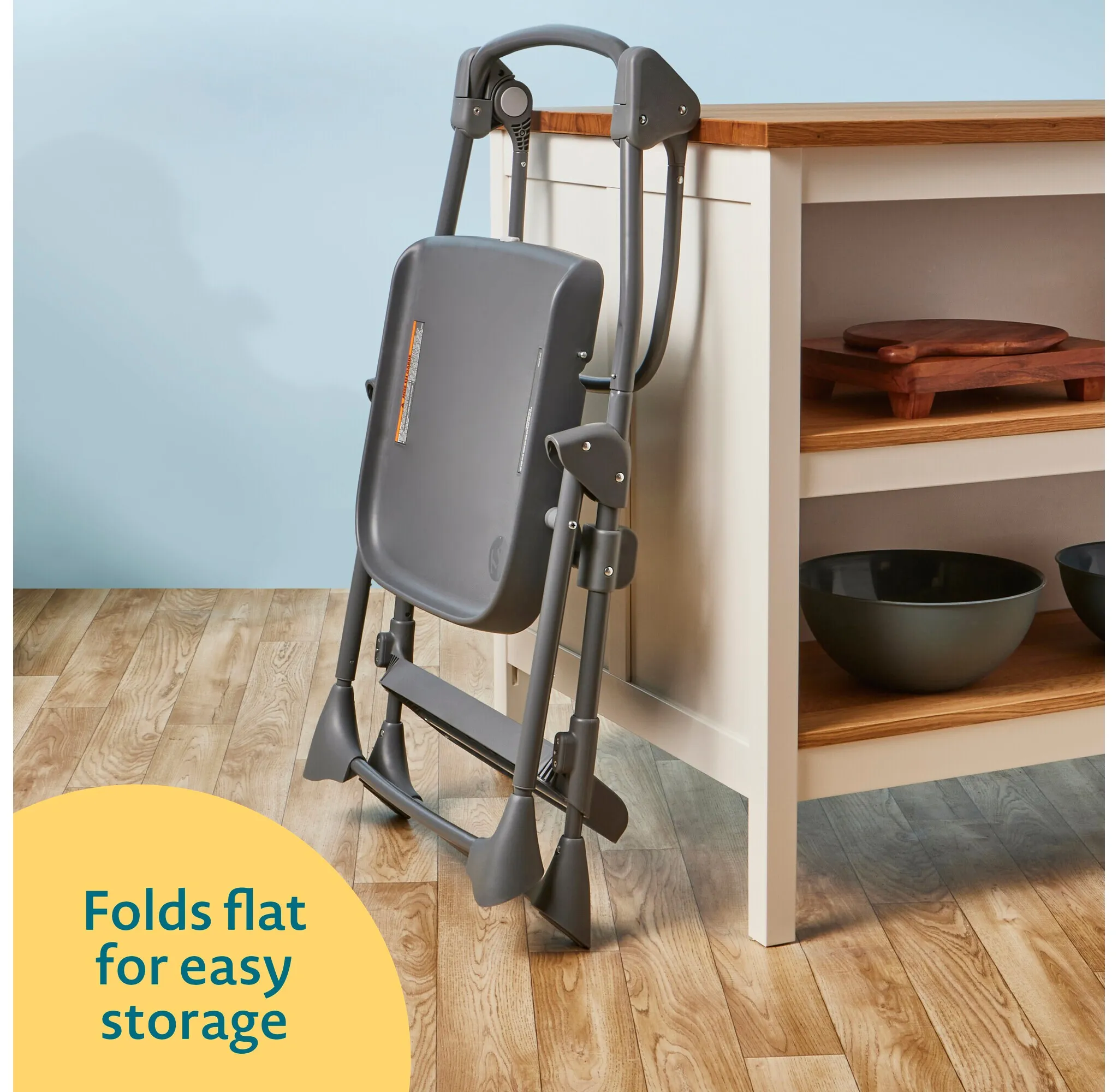 Happy Heights High Chair & Toddler Tower - Gray - Image 5