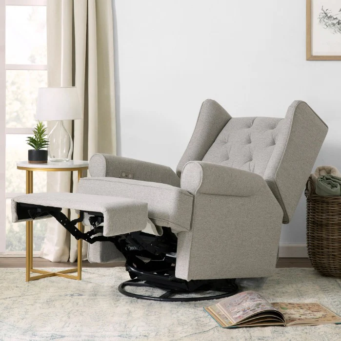 Harbour Power Recliner and Swivel Glider - Performance Gray - Image 2