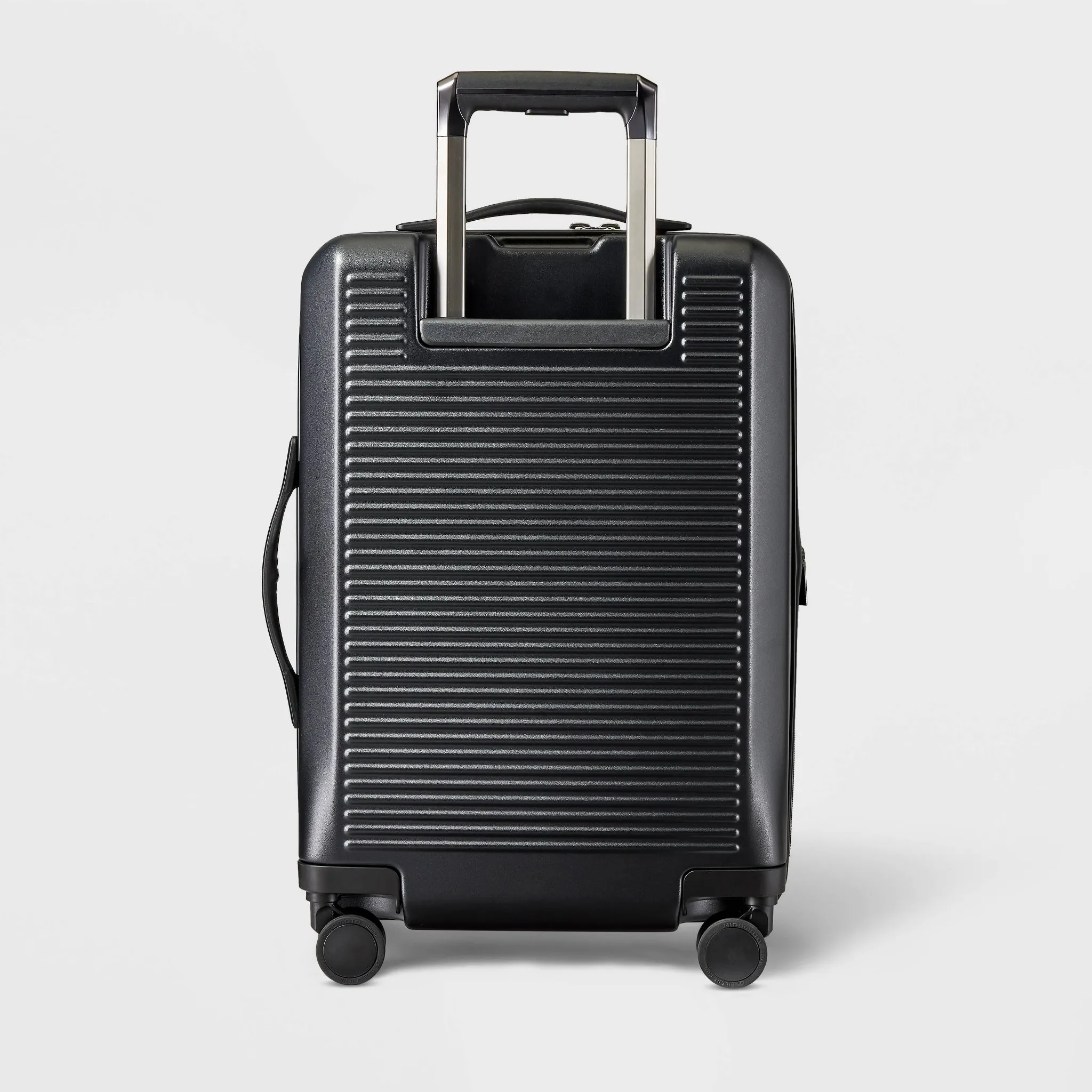 Hardside Carry-On Spinner Suitcase - Matte Black - Image 3