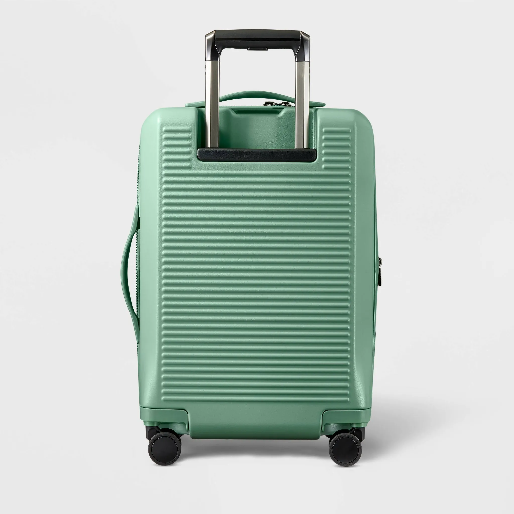 Hardside Carry-On Spinner Suitcase - Matte Green - Image 3