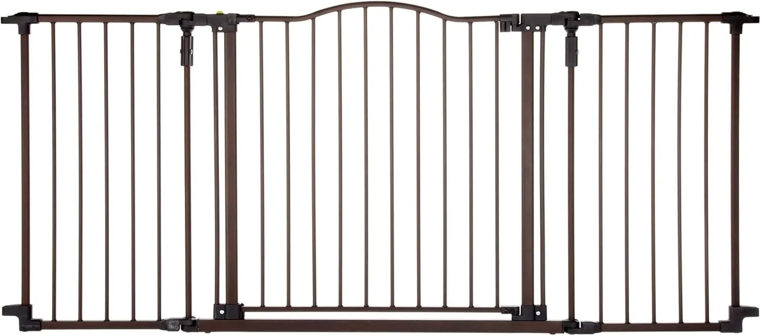 Deluxe Décor Safety Gate: Extra Wide Baby Gate - Adjustable 38.3 to 72 Inches Wide - 30 Inches Tall - Matte Bronze - Image 4