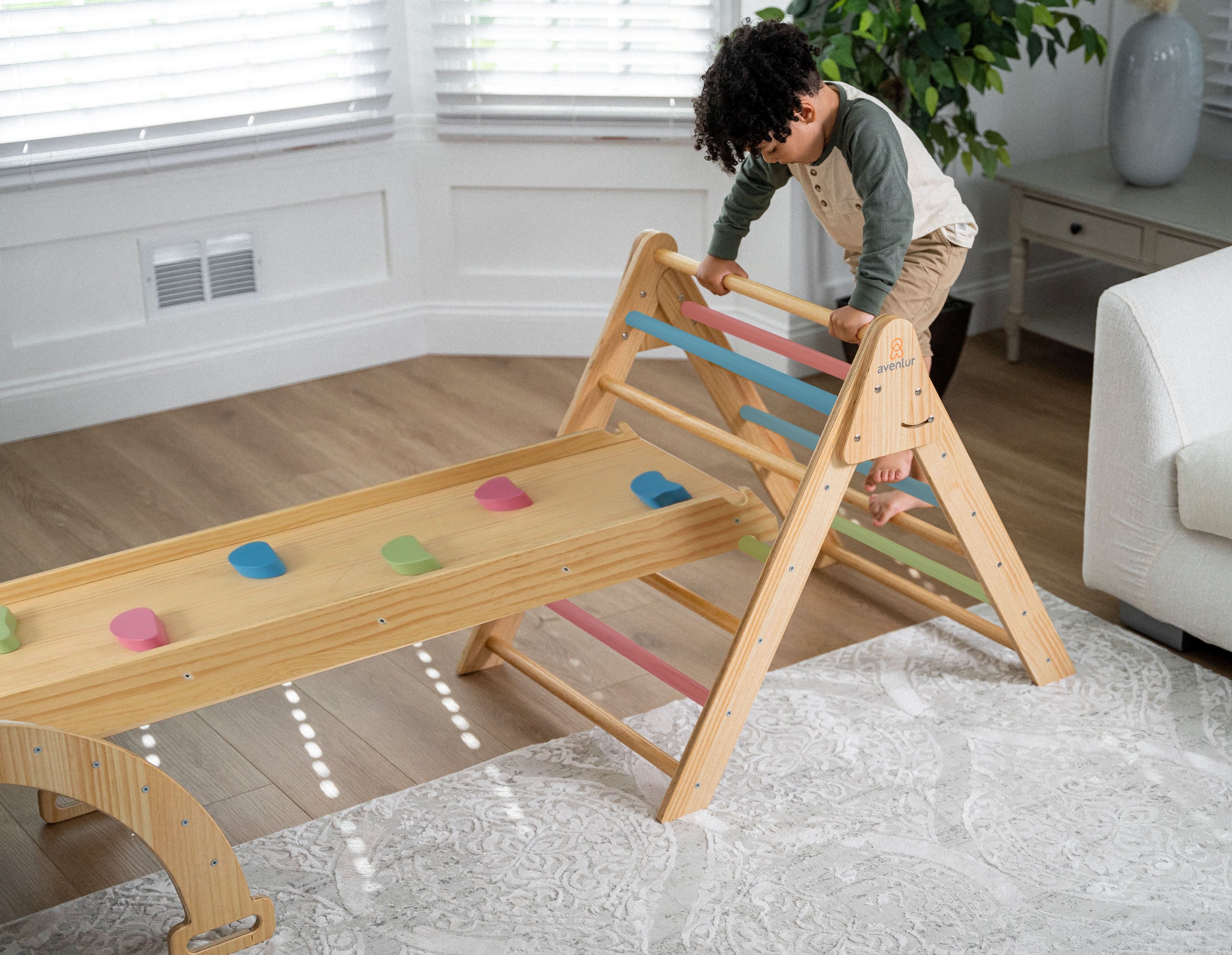 Hazel | Pikler Triangle, Slide & Rocker Set - Image 23