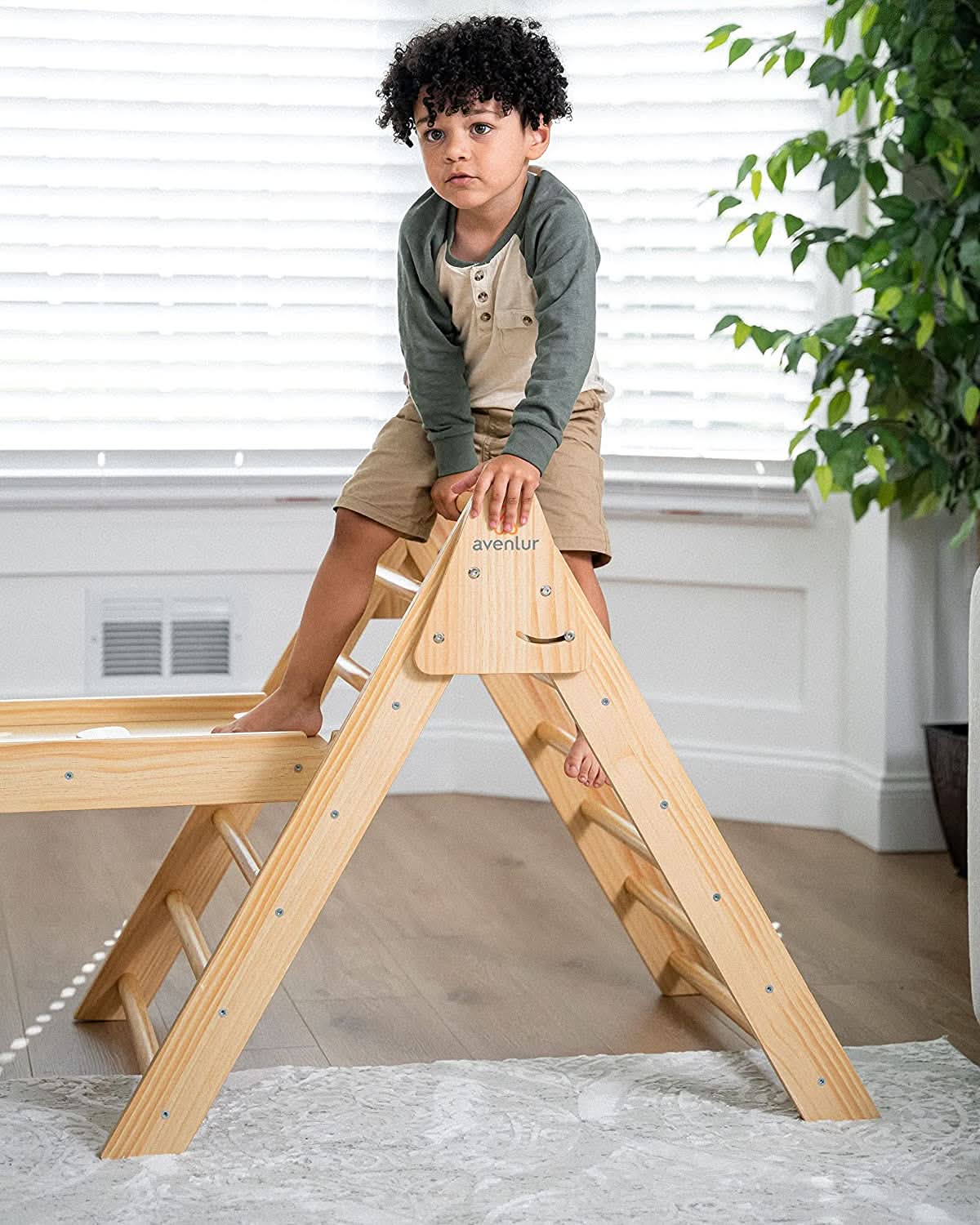Hazel | Pikler Triangle, Slide & Rocker Set - Image 7