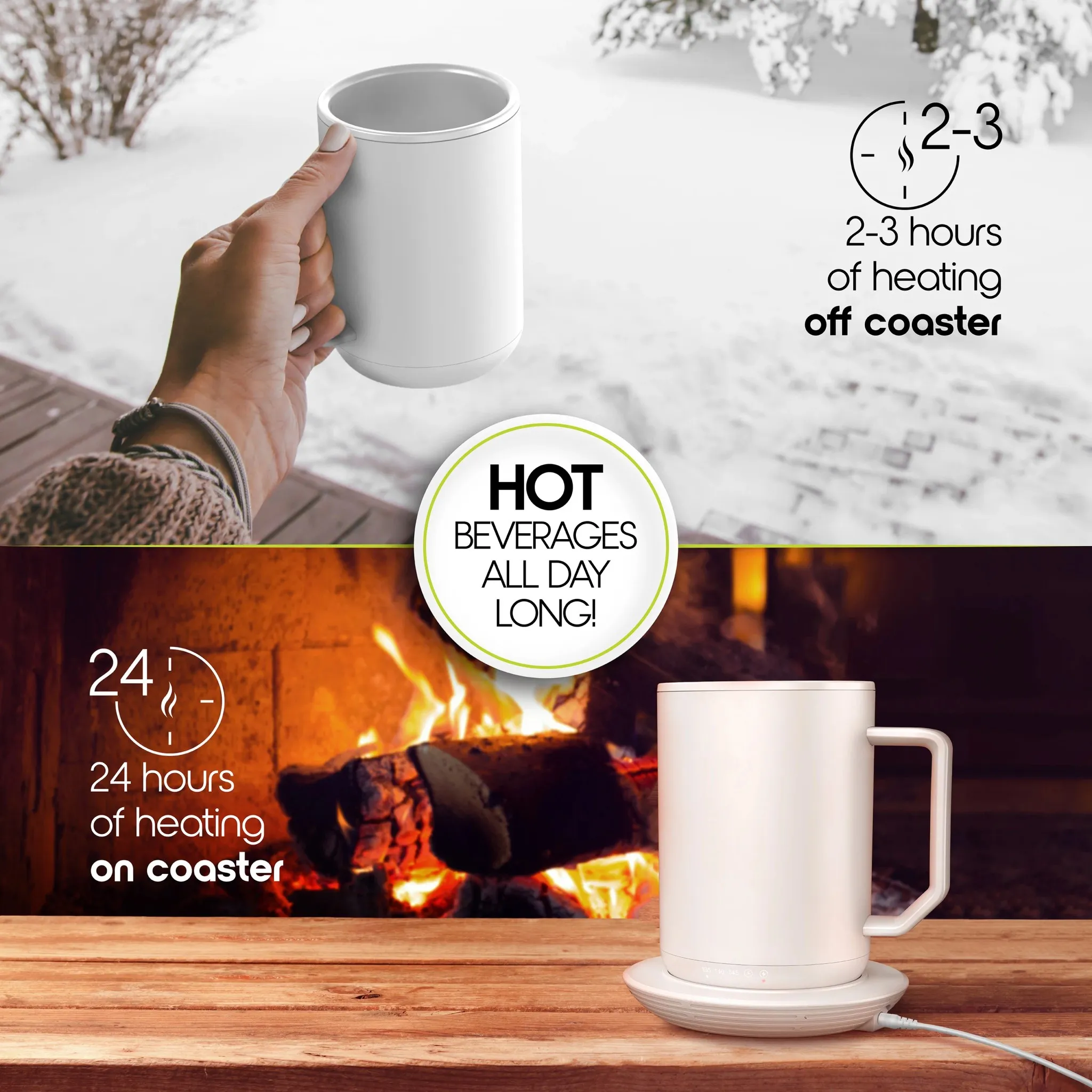 Heated Mug - White - Image 3