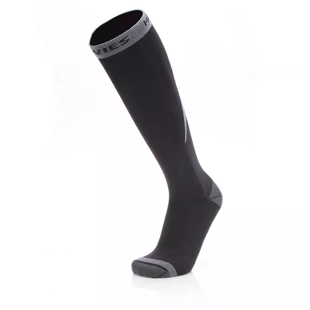 Hockey Men Thin Fit Athletic Skate Socks 2pc - Black XS