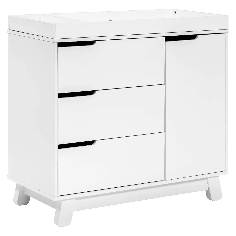 Hudson 3 Drawer Changing Dresser - White