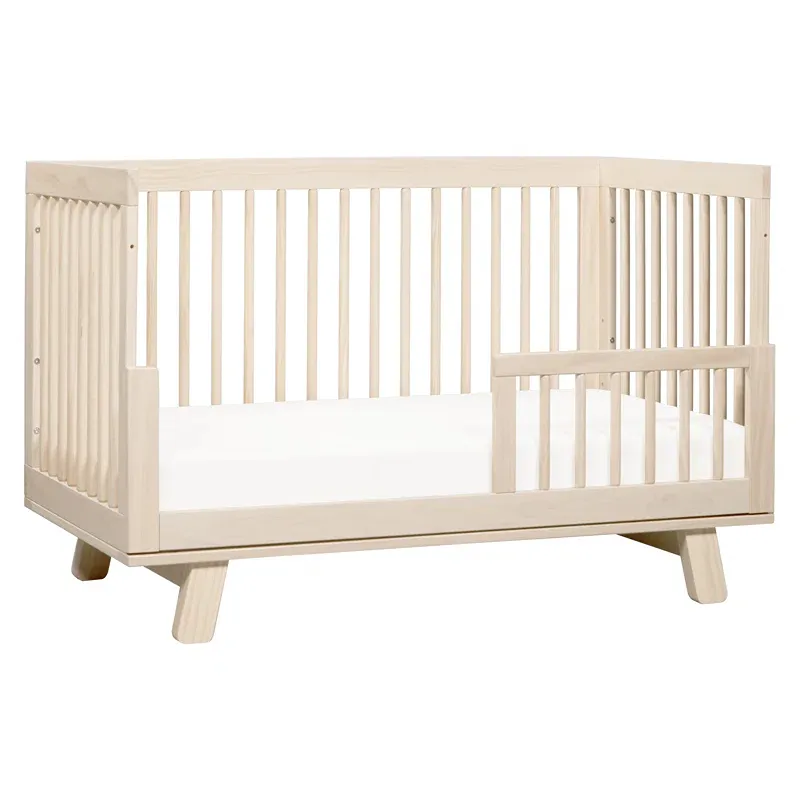 Hudson 3-in-1 Convertible Crib with Toddler Rail - Washed Natural - Image 5
