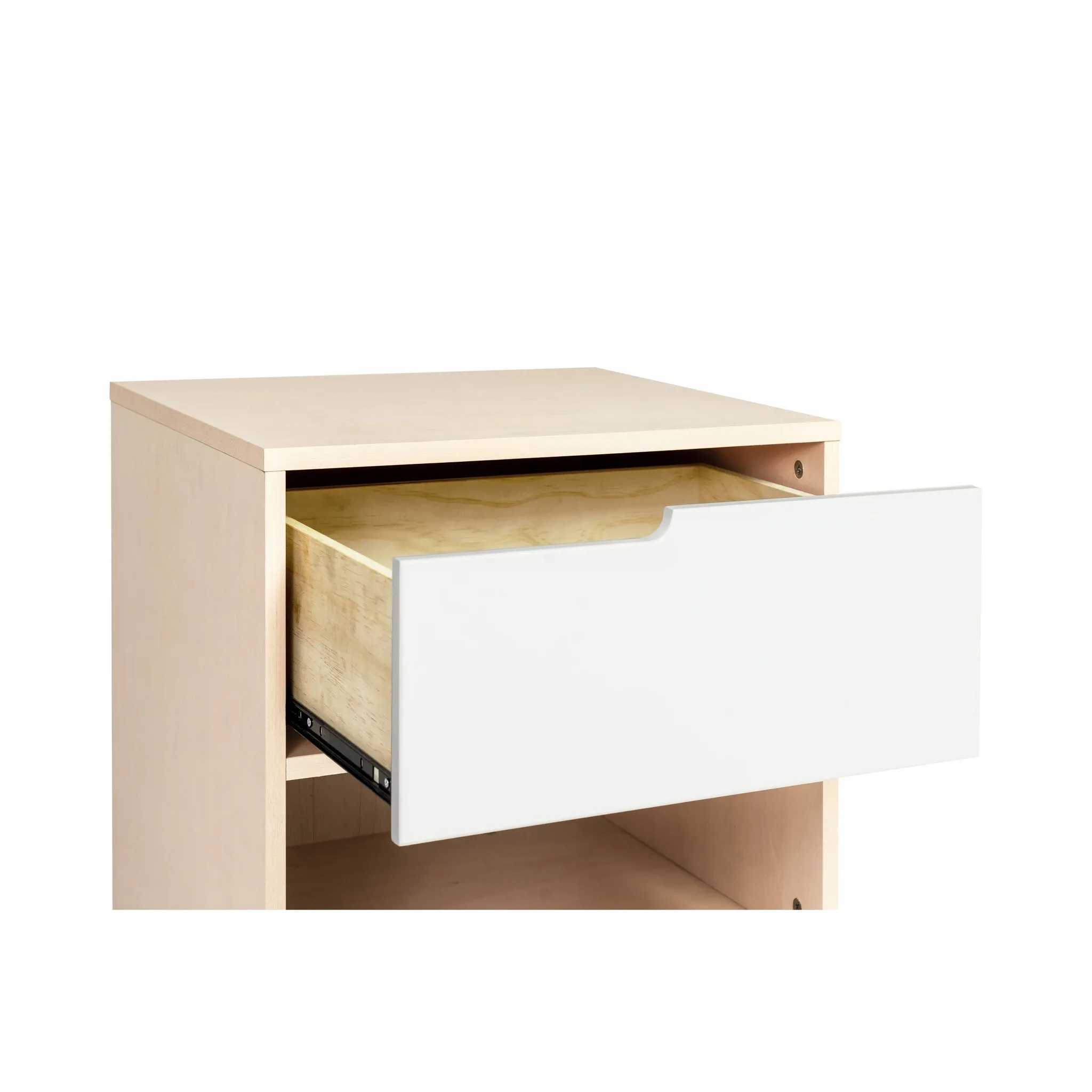 Hudson Nightstand with USB Port in Washed Natural / White - Image 5