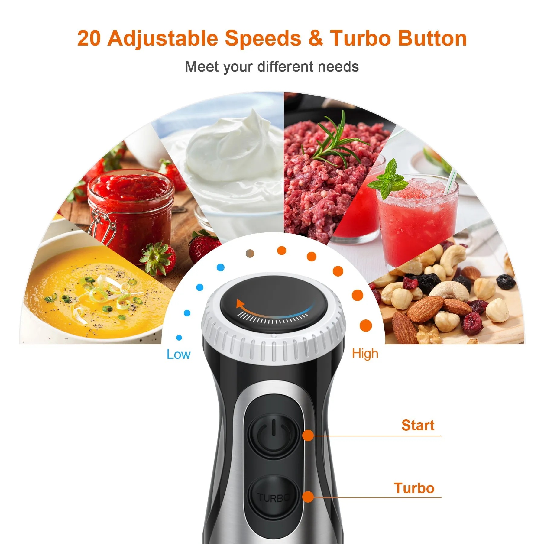 Immersion Hand Blender - Stainless Steel - Image 5