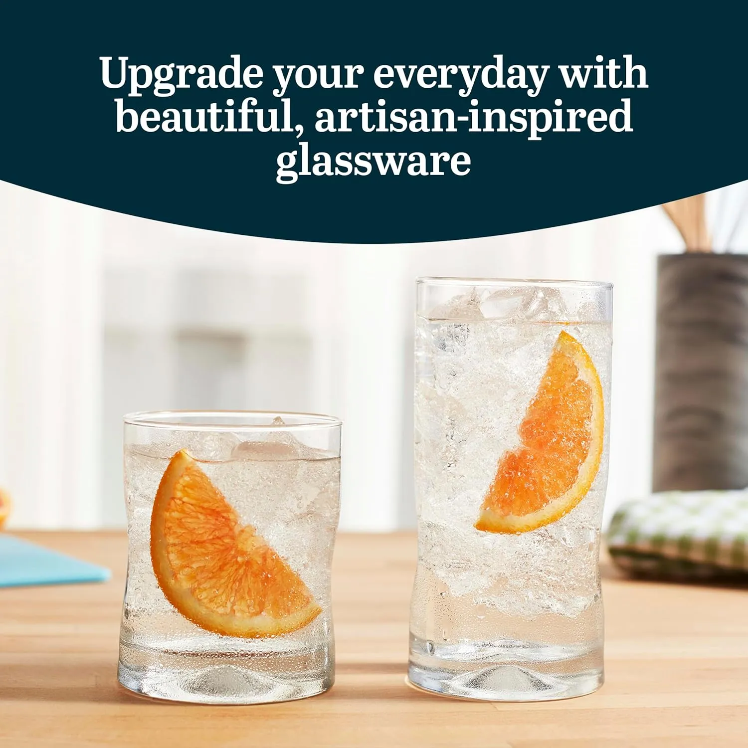 Impressions 16-Piece Tumbler and Rocks Glass Set 16 Piece Set Impressions - Image 2
