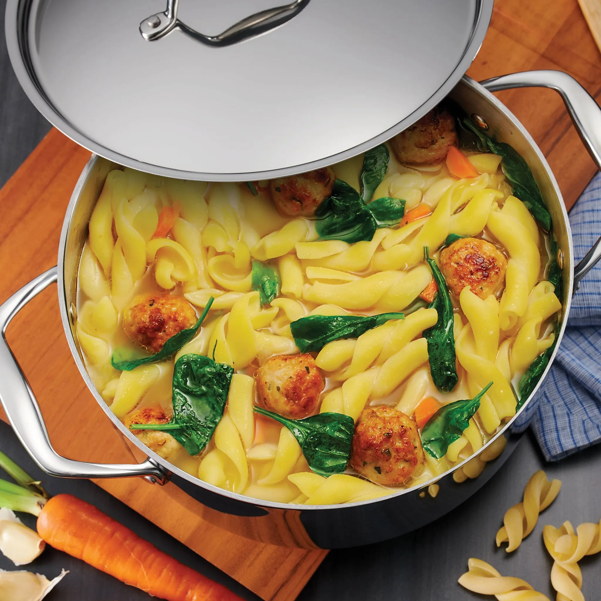 Induction-Ready Stainless Steel 5 QT. Covered Dutch Oven - Image 3