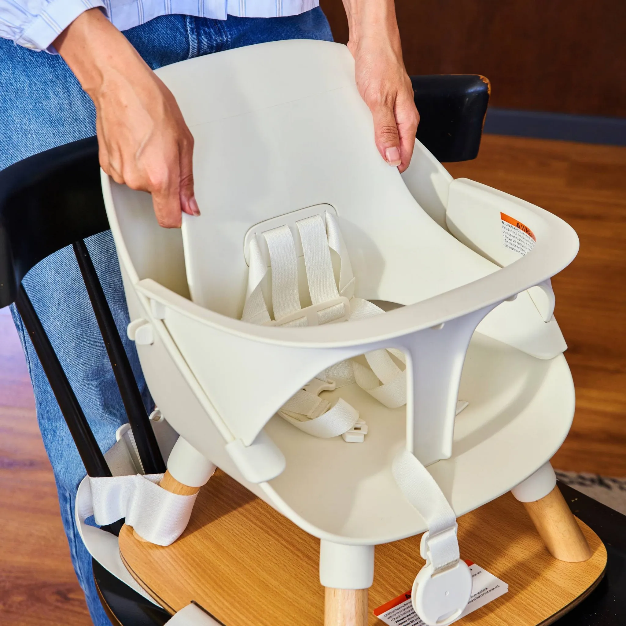 Infant Support Seat and Organic Cotton Cushion Set - Image 5