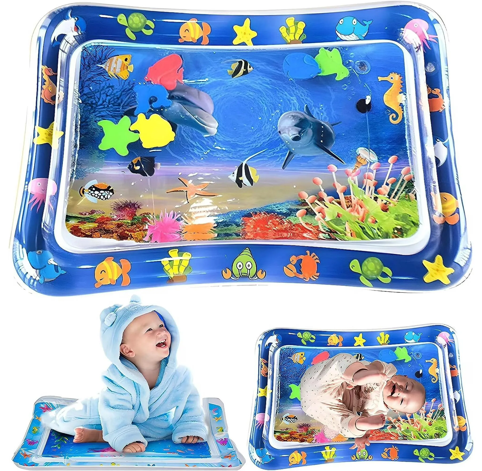Tummy Time Baby Water Mat Inflatable Baby Toys for 3 6 12 Months - Image 2