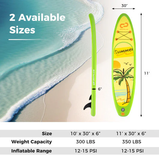 Inflatable Stand Up Paddle Board ISUP Board Accessories With 3 Fins-L - Image 4