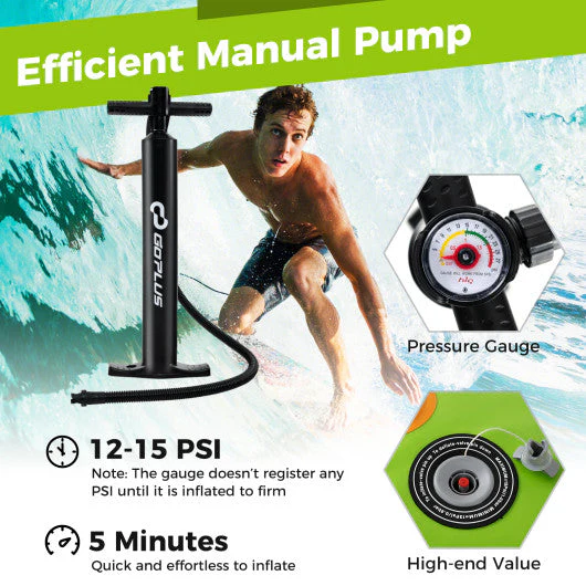 Inflatable Stand Up Paddle Board ISUP Board Accessories With 3 Fins-S - Image 6