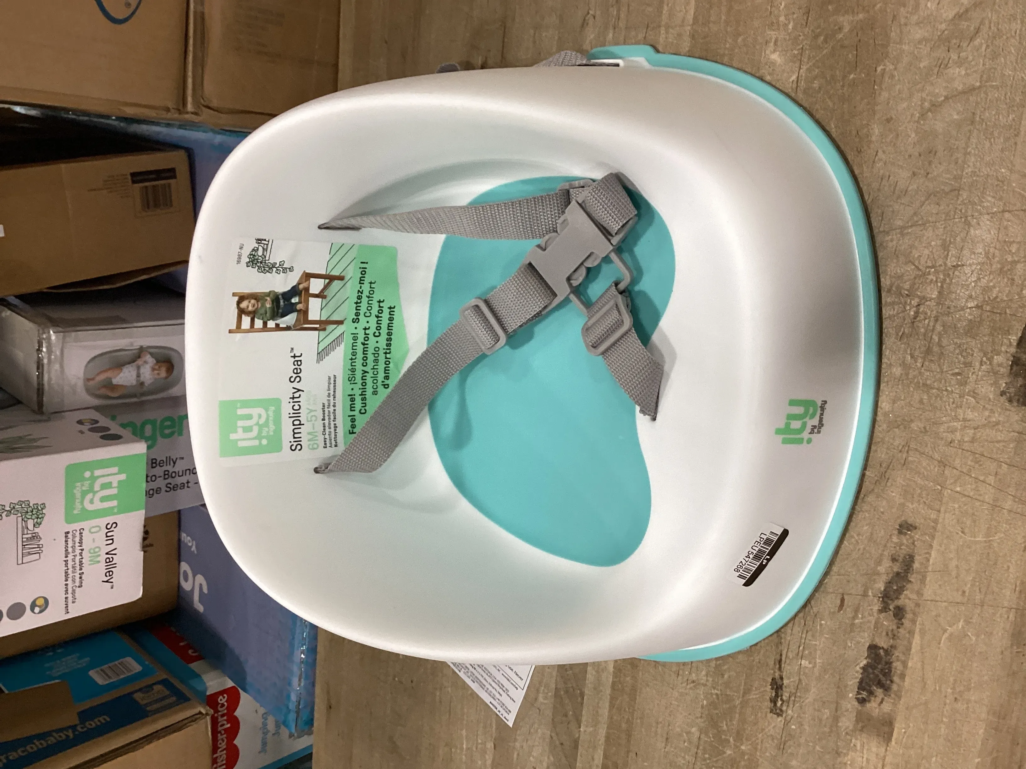Ingenuity Simplicity Toddler Booster Seat - Blue/Teal - Image 2