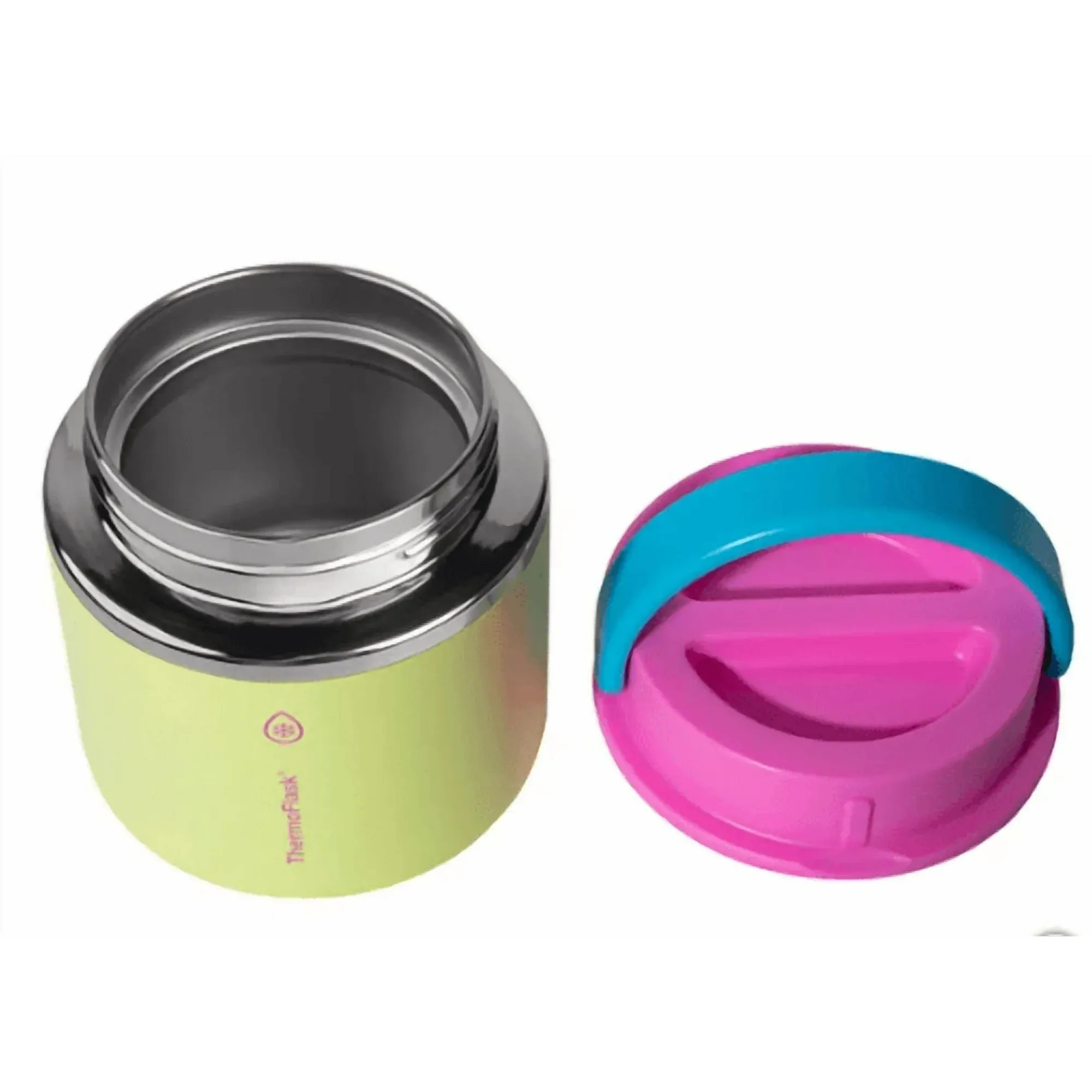 Insulated Food Jar 20 oz - Pink and Yellow - Image 2
