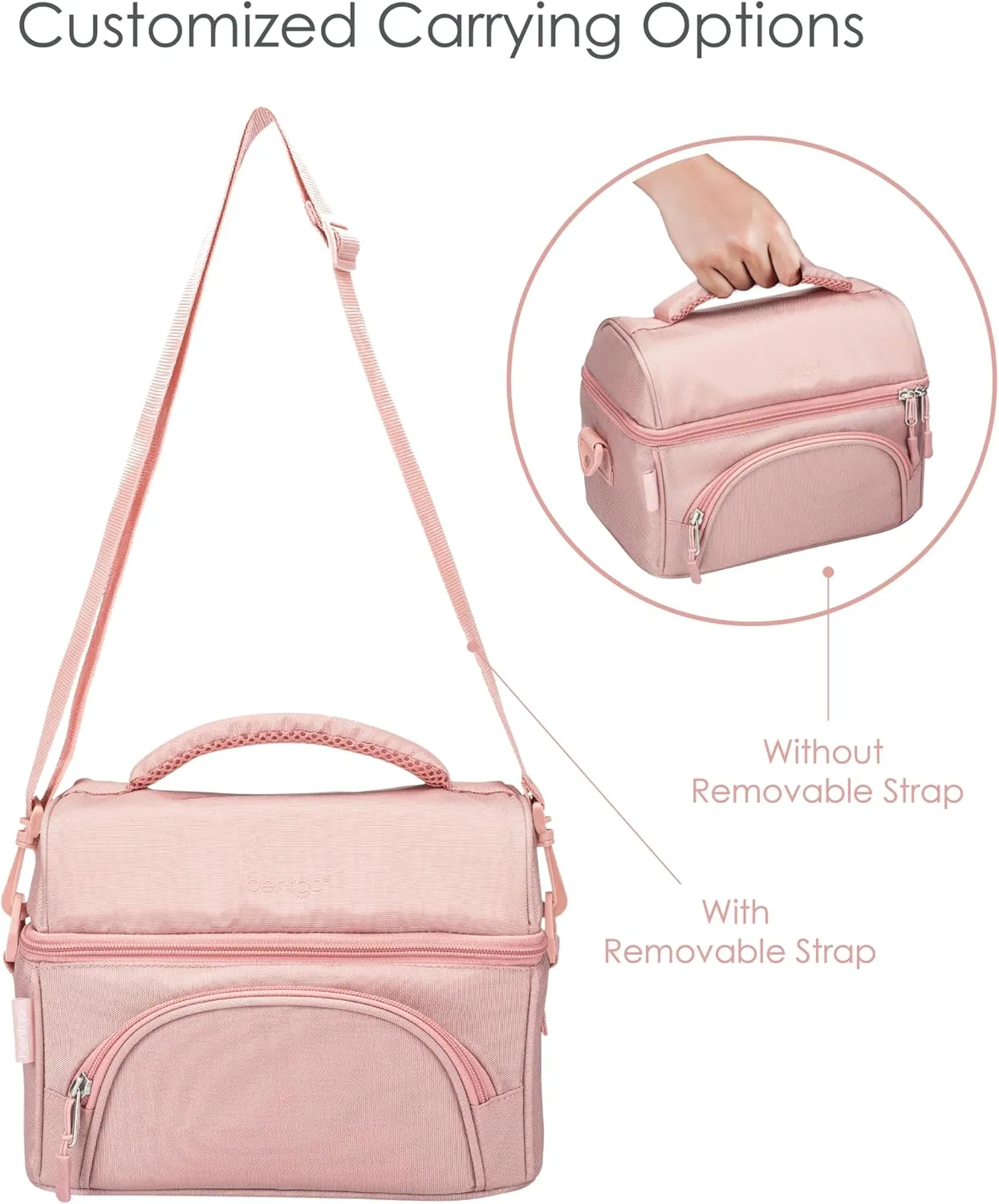 Insulated Lunch Bag - Mauve - Image 4