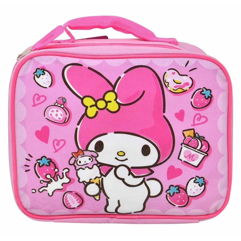 Insulated Lunch Bag - Pink Strawberry - Image 4