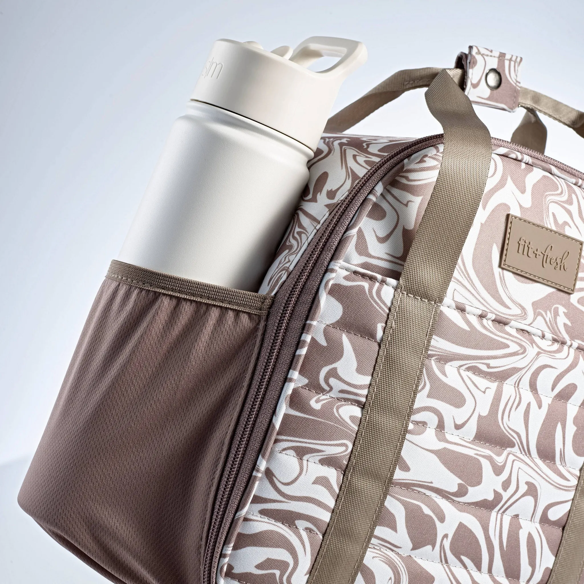 Insulated Lunch Kit with 4 Containers - Mushroom Liquid Marble - Image 5
