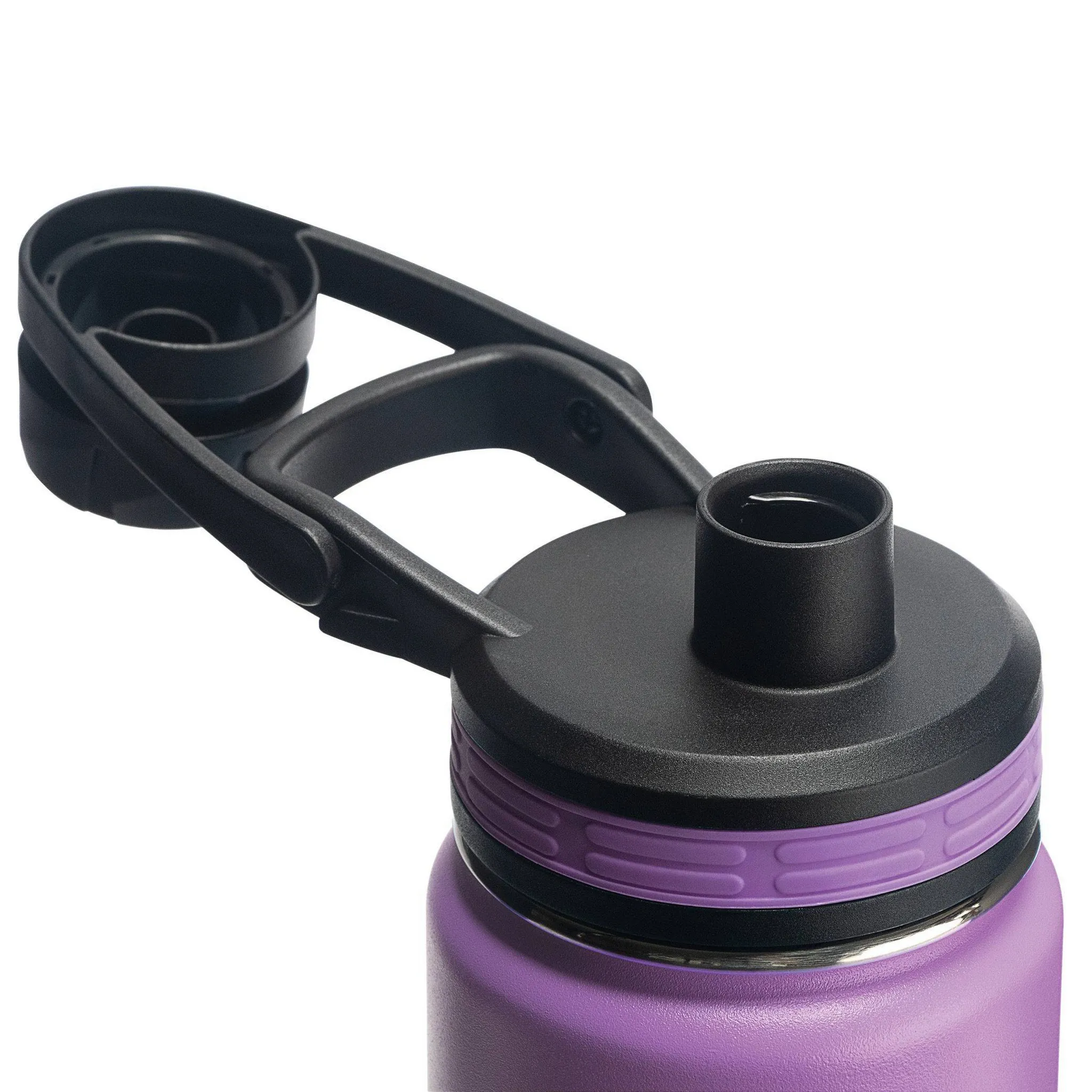 Insulated Stainless Steel Bottle - Plum - Image 3