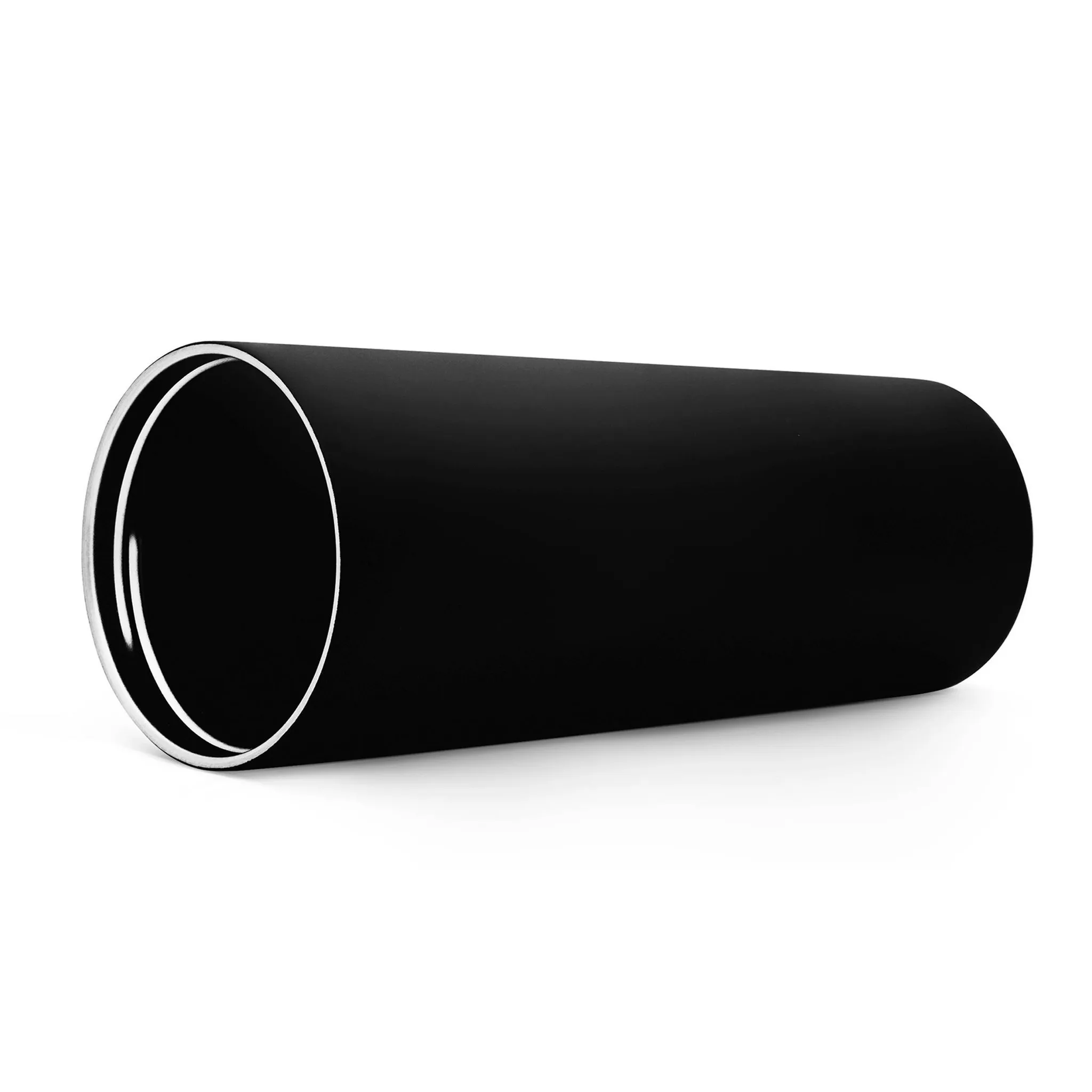 Insulated Stainless Steel Classic Tumbler with Straw - Black - Image 2