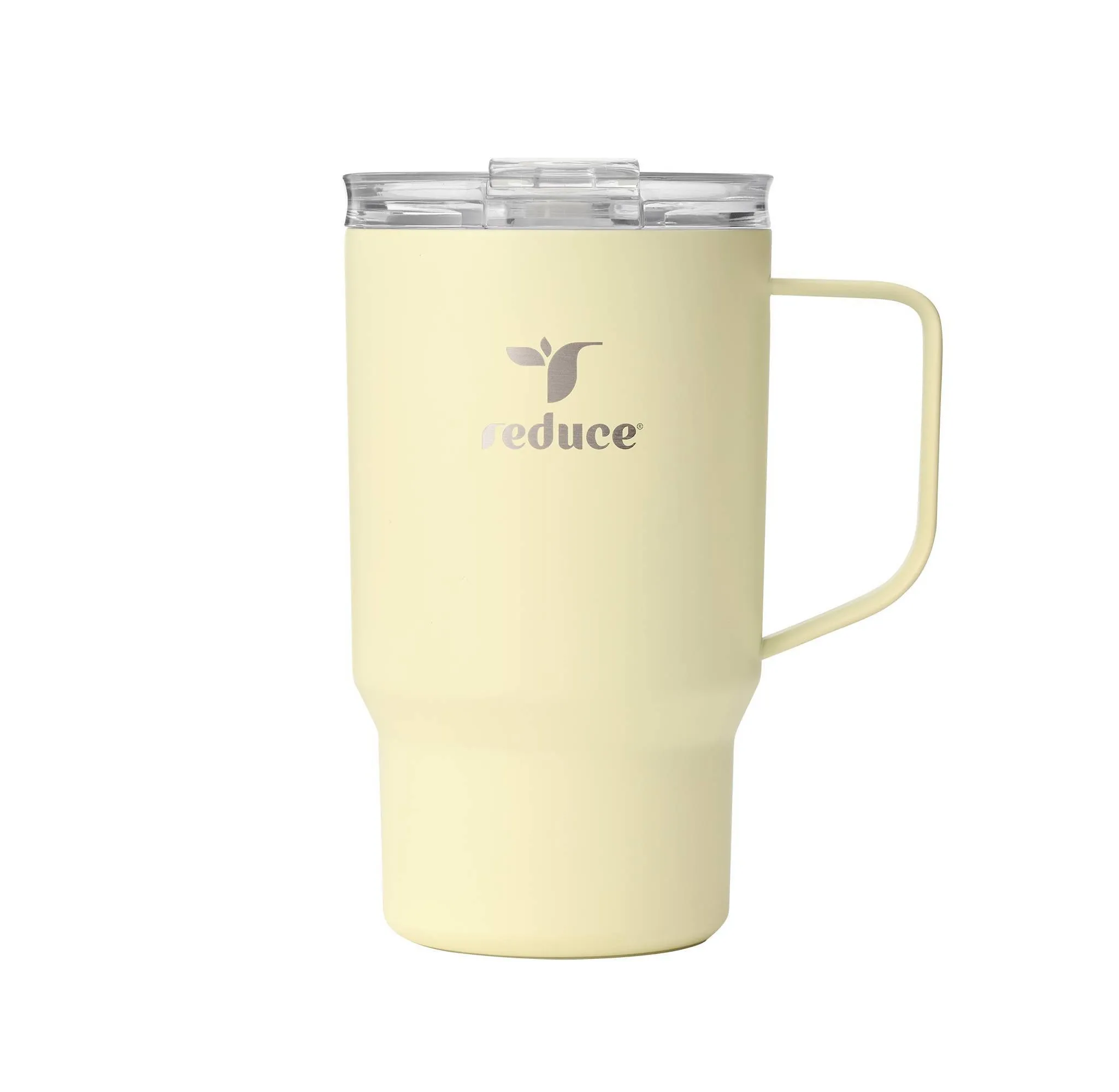 Insulated Stainless Steel Travel Mug - 18 oz - Silver