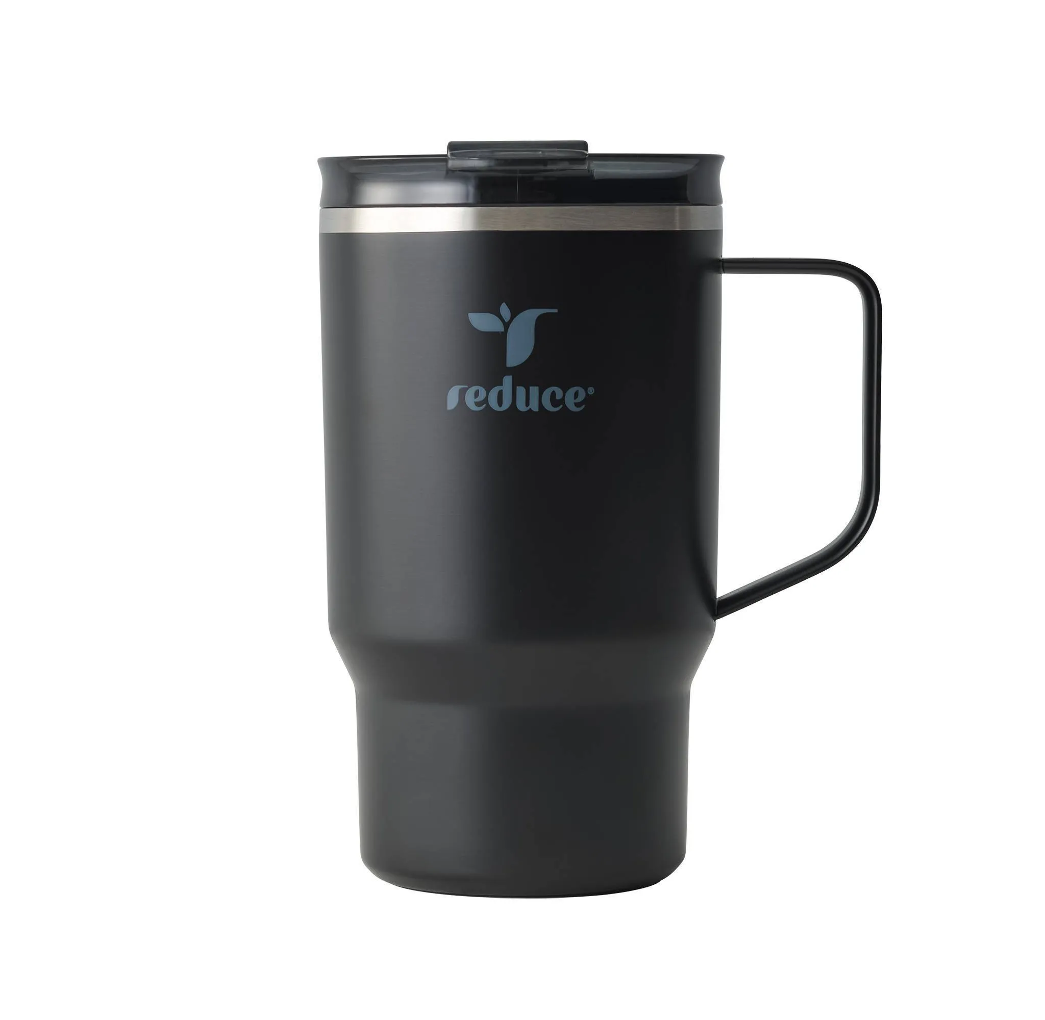 Insulated Stainless Steel Travel Mug - Black
