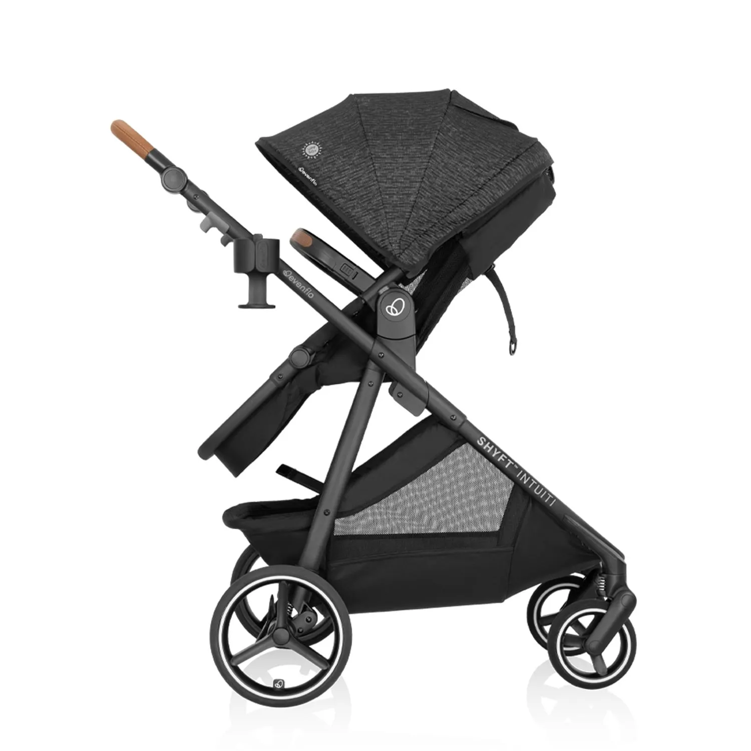 Intuiti Travel System with Revolve180 LiteMax NXT Rotational Infant Car Seat - Black Shale - Image 4