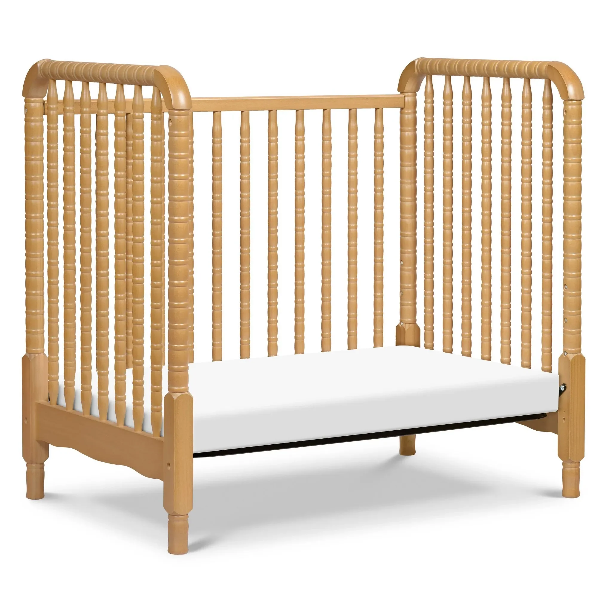 Jenny Lind 3-in-1 Convertible Mini Crib - Honey - Image 4