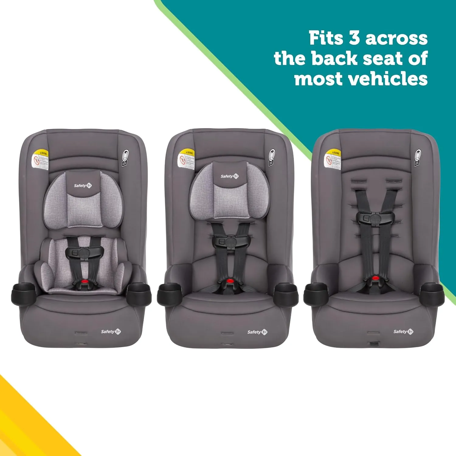 Jive 2-in-1 Convertible Car Seat - Carbon Rose - Image 9
