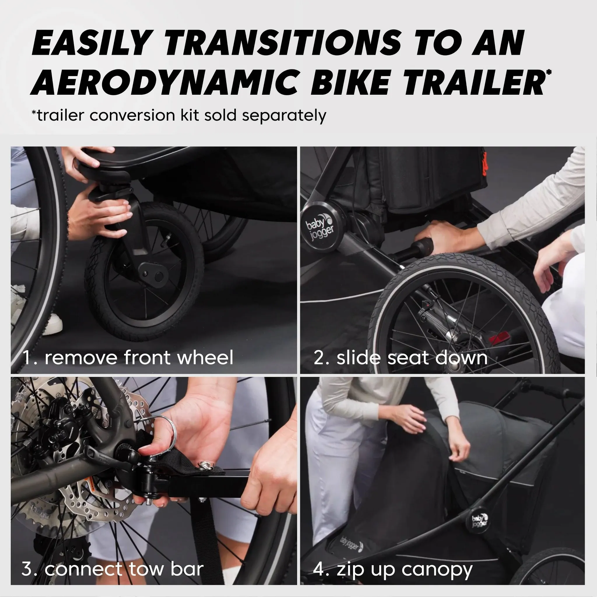 Jogging Stroller Crossover - Ambition Black - Image 2