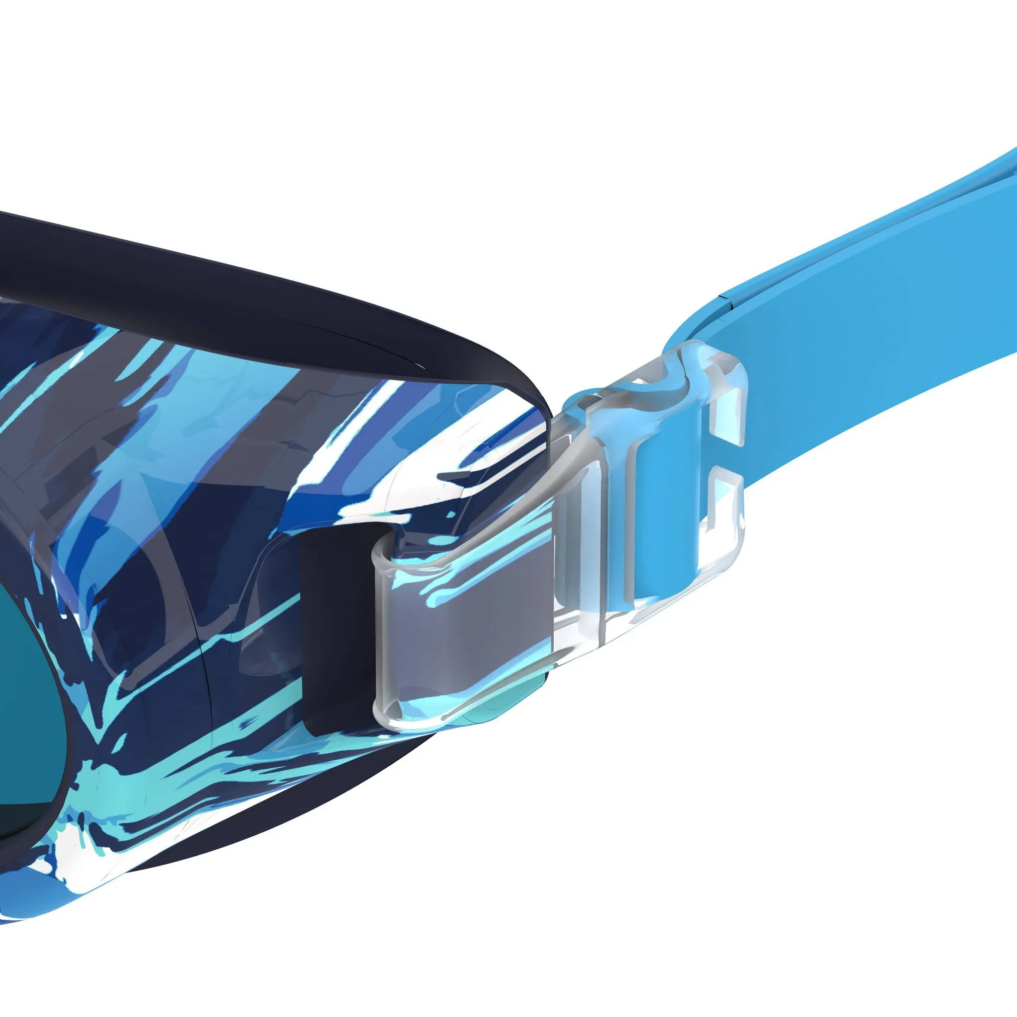 Junior Glide Print Swim Goggles - Navy/Blue - Image 3