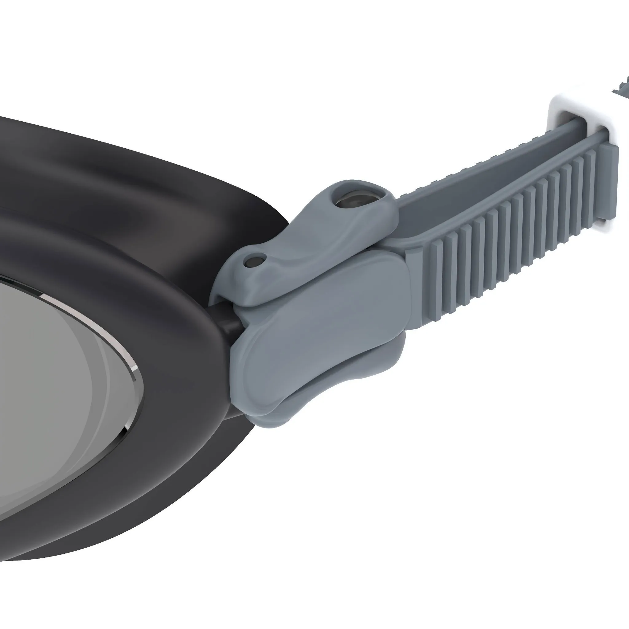 Junior Mirrored Swim Goggles - Black/Gray - Image 3