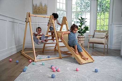 Juniper Folding Indoor & Outdoor Playset | Wooden Climber for Toddlers - Image 11