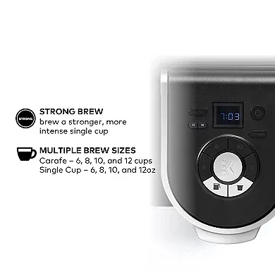 K-Duo Single-Serve & Carafe Coffee Maker - Black - Image 3