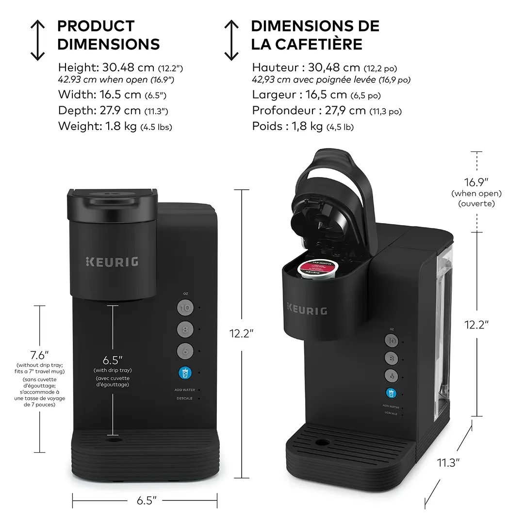 K-Express Essentials Plus, Ice & Hot Single Serve K-Cup Pod Coffee Maker - Image 2